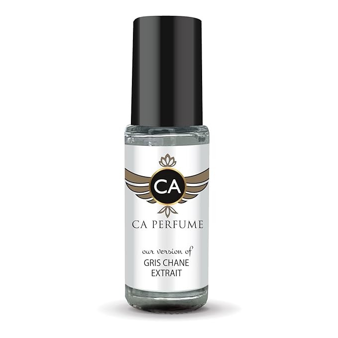 CA Perfume Impression of Gris Chane Extrait Unisex Fragrance Oil Woody Spicy Scent Long Lasting Perfumes for Women & Men Travel Size TSA Ready Mini Parfum Body Oil Roll-on 0.14 Fl Oz 4ml