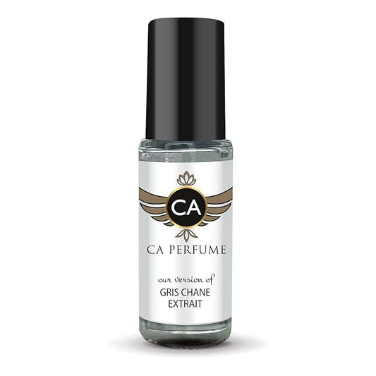 CA Perfume Impression of Gris Chane Extrait Unisex Fragrance Oil Woody Spicy Scent Long Lasting Perfumes for Women & Men Travel Size TSA Ready Mini Parfum Body Oil Roll-on 0.14 Fl Oz 4ml