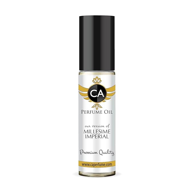 CA Perfume Impression of Millesime Imperial Unisex Eau De Parfum Woody Floral Musk Scent Long Lasting Unisex Fragrance Travel Size TSA Ready for Day and Night Wear 0.33 Fl Oz 10ml