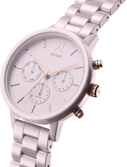 MVMT Nova - Dual Timezone Women’s Wristwatch - Minimalist Dress Watch for Women - 3 ATM/30 Meters Water-Resistant Timepiece - Stainless Steel Analog Women’s Watch with Interchangeable Bands - 38mm