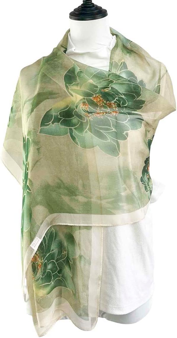 Xyueanlo Scarfs for Women Lightweight Fashion Floral Printed Scarves Neck Scarf Sunscreen Wraps Shawls