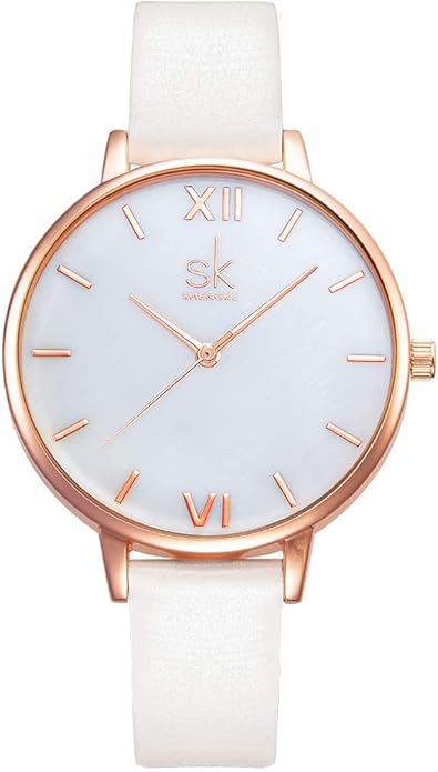 SHENGKE Simplicity Creative Women Watch Genuine Leather Elegant Women Watches Ladies Business Wristwatch