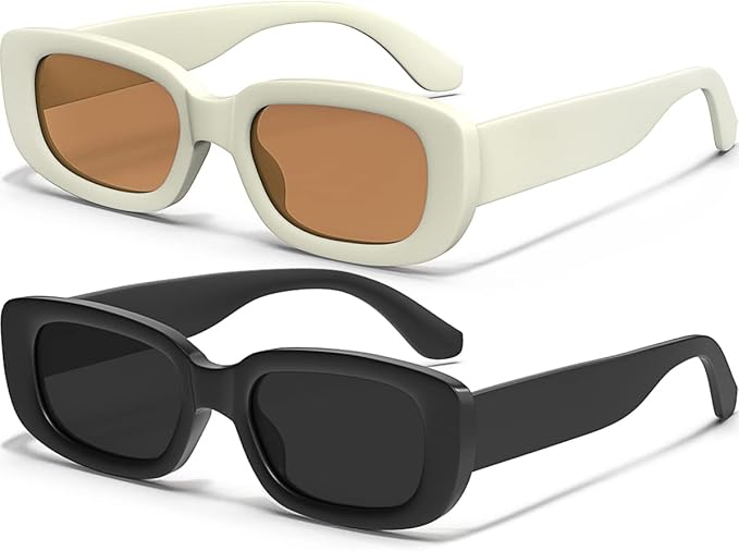 Retro Rectangle Kids Sunglasses 90’s Vintage Fashion Narrow Square Frame Glasses Shades for Girls Boys UV Protection