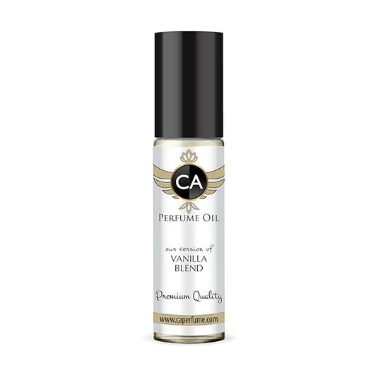 CA Perfume Impression of Vanilla Blend Unisex Fragrance Oil Amber Vanilla Scent Long Lasting Perfumes for Women & Men Travel Size TSA Ready Mini Parfum Body Oil Roll-on 0.33 Fl Oz 10ml