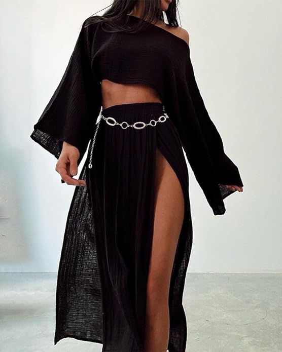 Waist Chain Belt Women Circle O-Ring Metal Link Body Chains Plus Size Gold Tone Chain Belt Fashion Waist Jewelry for Dress