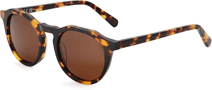 ZENOTTIC Vintage Round Polarized Sunglasses for Men Women UV400 Protection