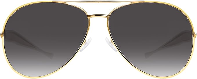 Retro Gold Aviator Sunglasses for Women Men, 2025 Metal Oversized 70s Aviators Sun Glasses