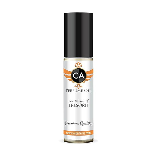 CA Perfume Impression of Tresorit for Women Fragrance Oil Amber Floral Scent Long Lasting Perfumes for Women Travel Size TSA Ready Mini Parfum Body Oil Roll-on 0.33 Fl Oz 10ml