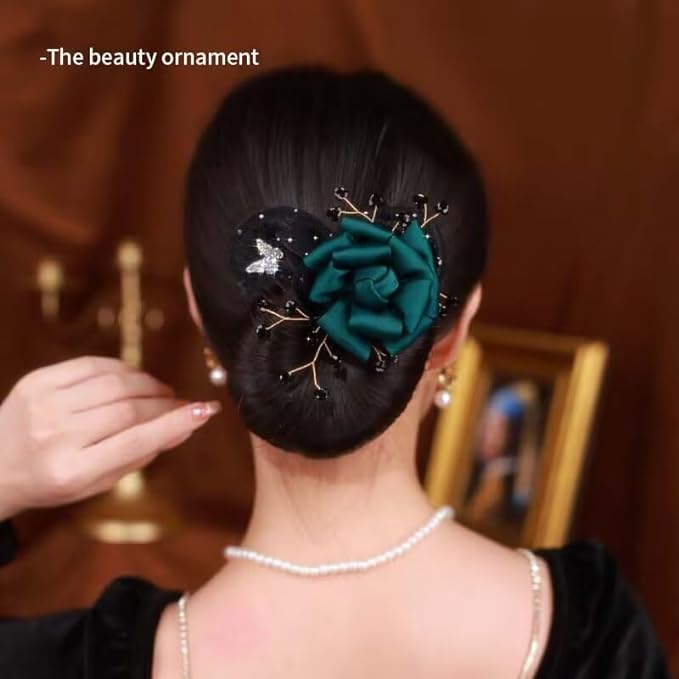 Ball Hair Accessory for Thick Hair - 2024 Bun Maker Twister, Lazy Curler Deft Clip, Fast Snap Roll Tool, Flower Roller Styling Accessories for Women Girls (6PC)