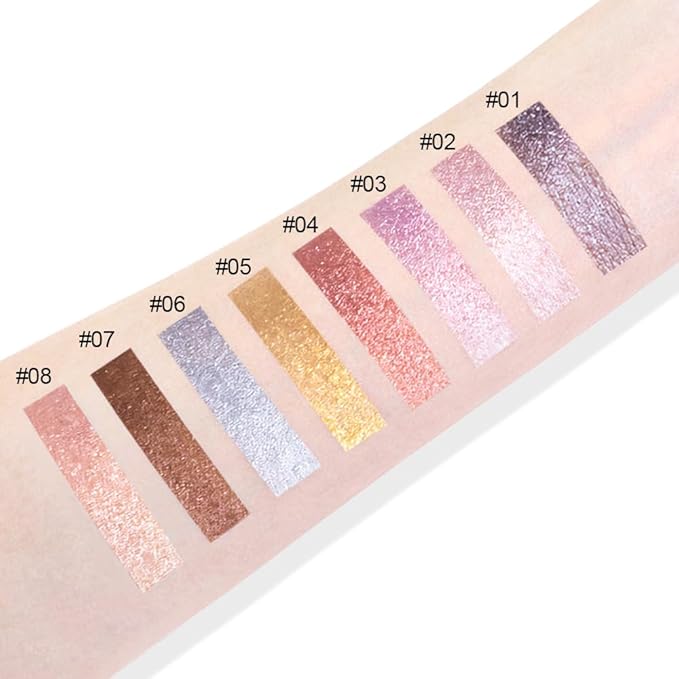 Honey Gold Shimmer Cream Eyeshadow – Metallic Gold Eye Shadow Pot, High Reflective Glitter Pearl Shade, Waterproof Long-Lasting Crease-Proof Single Eyeshadow for Festival, Holiday & Glam Eye Makeup 5