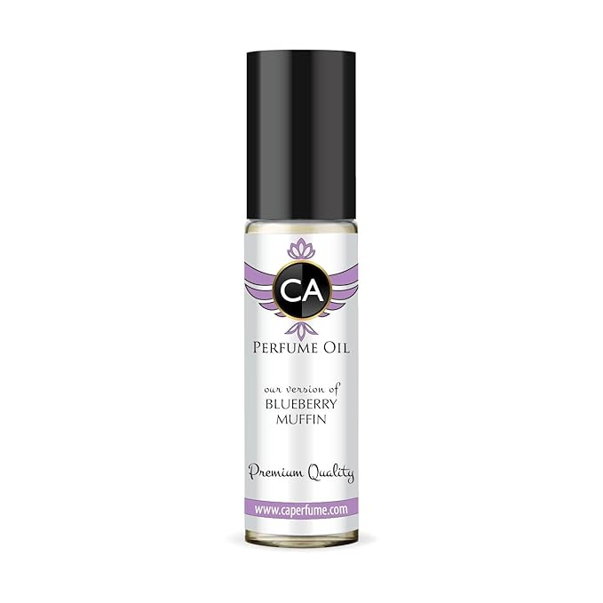 CA Perfume IOriginals Blueberry Muffin Unisex Fragrance Oil Gourmand Scent Long Lasting Perfumes for Women & Men Travel Size TSA Ready Mini Parfum Body Oil Roll-on 0.33 Fl Oz 10ml