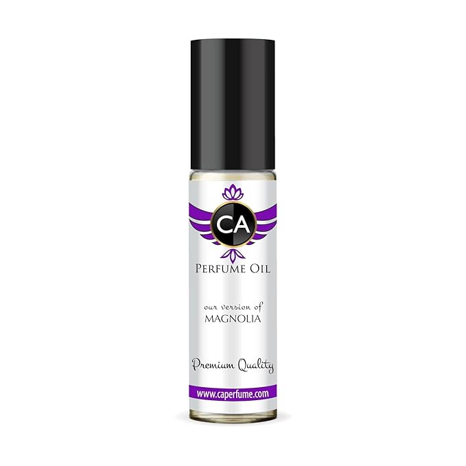 CA Perfume Originals Magnolia Unisex Fragrance Oil Floral Scent Long Lasting Perfumes for Women & Men Travel Size TSA Ready Mini Parfum Body Oil Roll-on 0.33 Fl Oz 10ml
