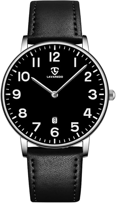 BEN NEVIS Watch, Mens Watch, Minimalist Fashion Simple Wrist Watch Analog Date with Leather Strap