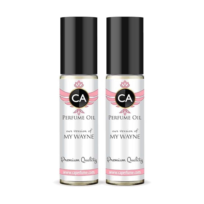 CA Perfume Impression of My Wayne for Women Eau De Parfum Floral Scent Long Lasting Perfumes for Women Travel Size TSA Ready for Day and Night Wear 0.33 Fl Oz 10ml (Pack of 2)