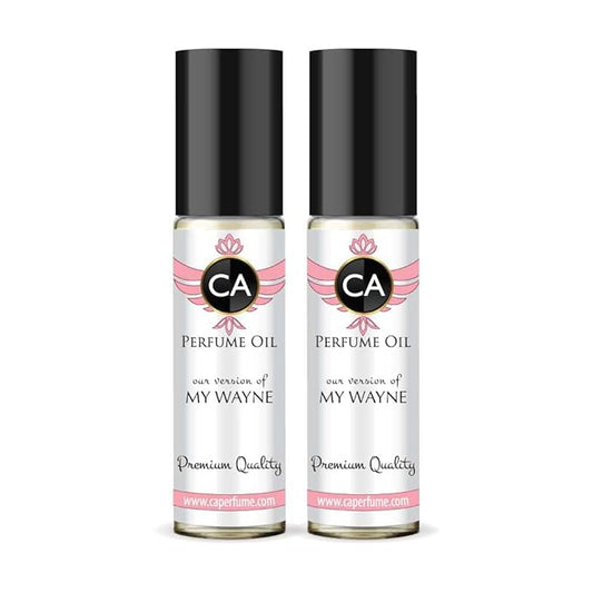 CA Perfume Impression of My Wayne for Women Eau De Parfum Floral Scent Long Lasting Perfumes for Women Travel Size TSA Ready for Day and Night Wear 0.33 Fl Oz 10ml (Pack of 2)