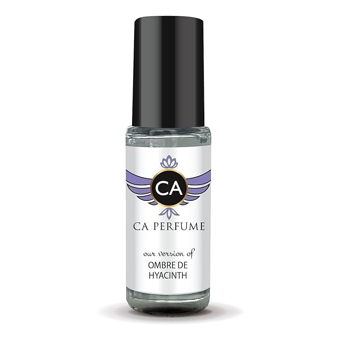 CA Perfume Impression of Ombre De Hyacinth Unisex Perfume Oil Floral Scent Long Lasting Fragrance for Women and Men Travel Size Mini Perfume Sample TSA Ready Body Oil Roll-on 0.14 Fl Oz 4ml
