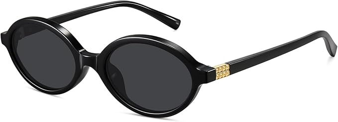 WOWSUN Retro Oval Sunglasses Womens Trendy Sun Glasses Sunnies UV400 Protection