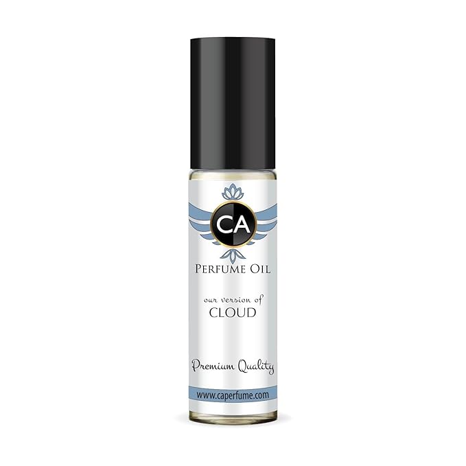 CA Perfume Impression of Cloud for Women Fragrance Oil Floral Fruity Gourmand Scent Long Lasting Perfumes for Women Travel Size TSA Ready Mini Parfum Body Oil Roll-on 0.33 Fl Oz 10ml