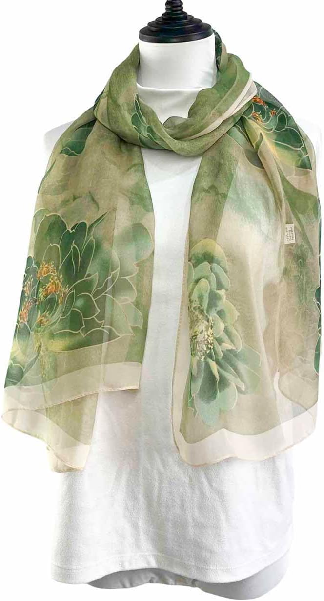 Xyueanlo Scarfs for Women Lightweight Fashion Floral Printed Scarves Neck Scarf Sunscreen Wraps Shawls