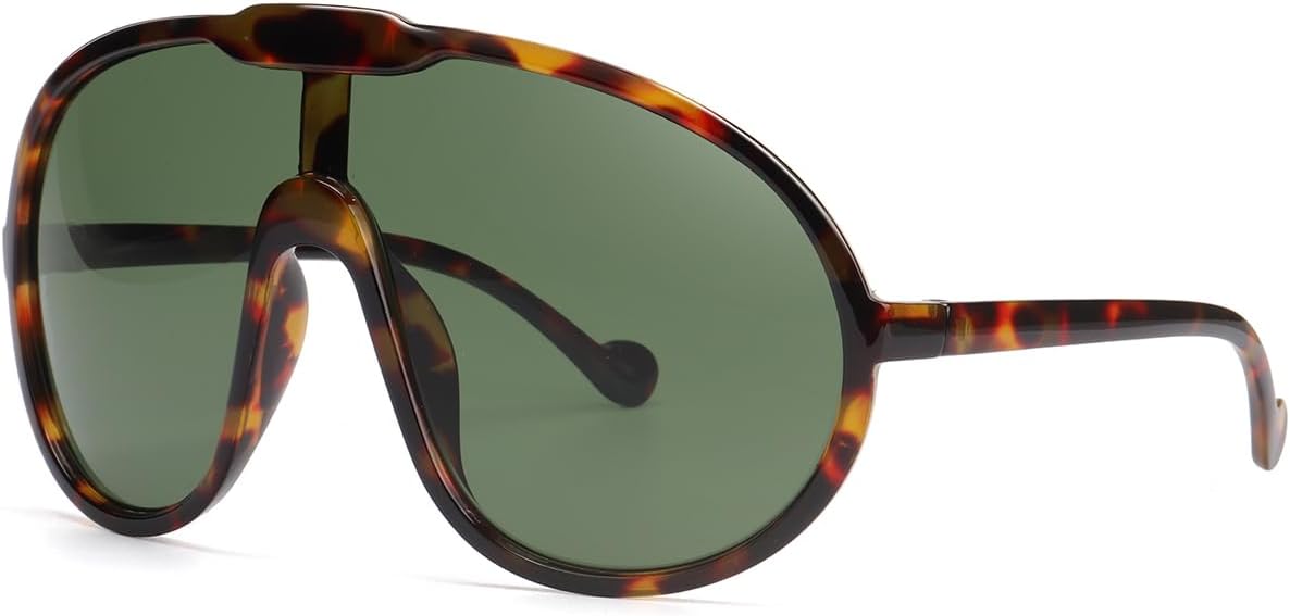Trendy Oversized Sunglasses for Women Men Fashion Shield Aviator Sun Glasses UV400 Protection Goggles