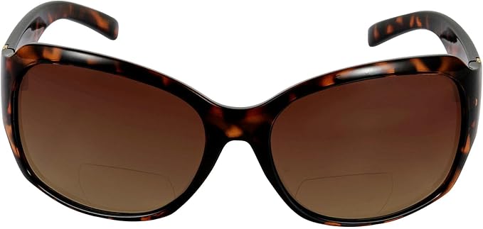 Bifocal Sunglasses 'The Fashionista' Women's Designer Outdoor Reading Glasses with UV400 Protection (2 Pack)