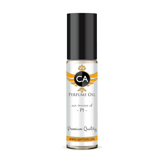 CA Perfume Impression of Pi for Men Eau De Parfum Amber Woody Scent Long Lasting Cologne for Men Travel Size TSA Ready for Day and Night Wear 0.33 Fl Oz 10ml