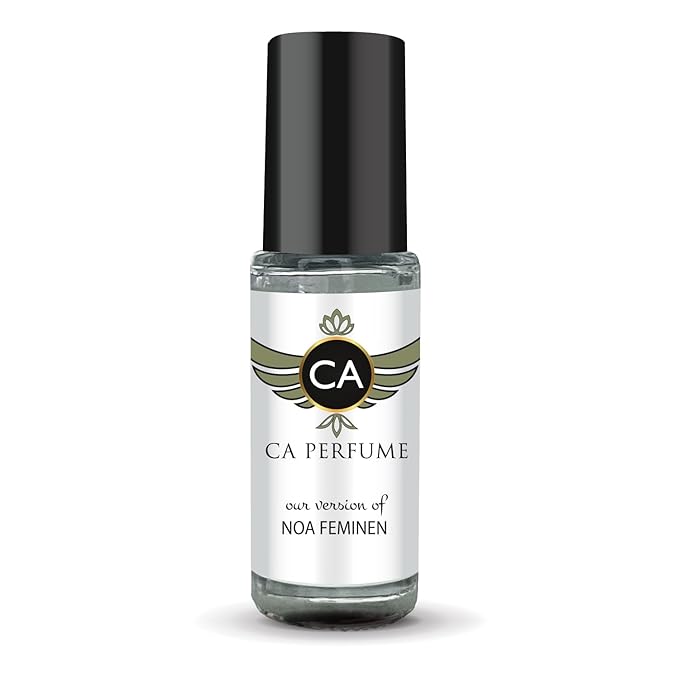 CA Perfume Impression of Noa Feminen for Women Perfume Oil Floral Woody Musk Scent Long Lasting Perfumes for Women Travel Size Mini Perfume Sample TSA Ready Body Oil Roll-on 0.14 Fl Oz 4ml