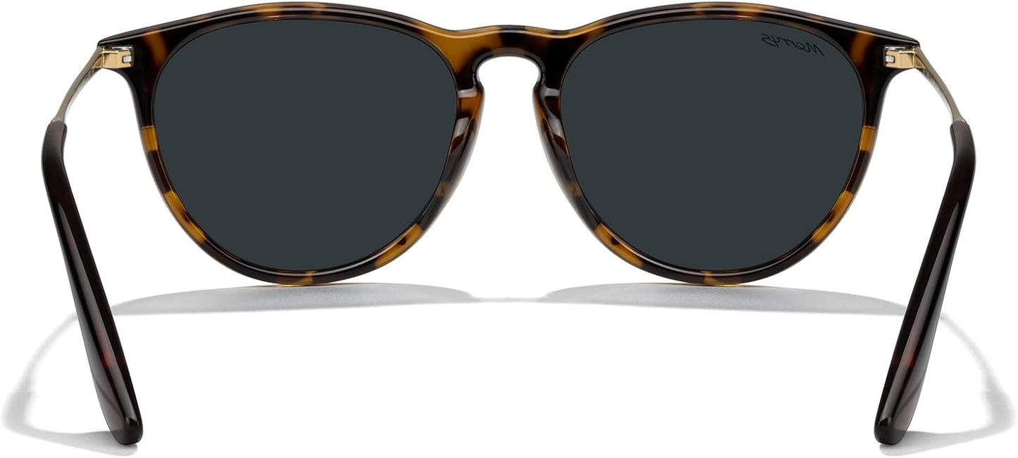 MERRY'S Vintage Polarized Sunglasses for Women Men Retro Round Mirrored Lens Sun glasses UV400
