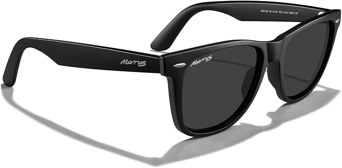 MERRY'S Classic Square Shape Polarized Sunglasses for Womens Mens Retro Designer UV400 Sun Glasses S6140
