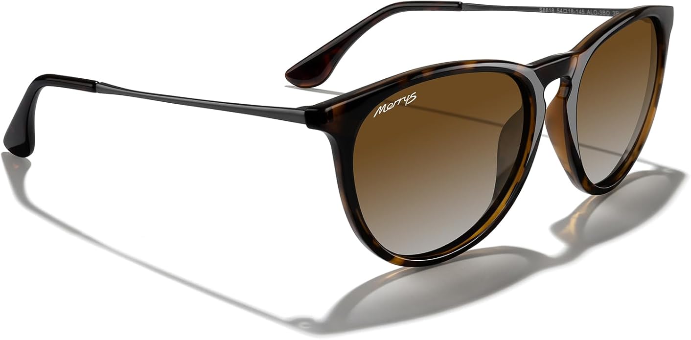 MERRY'S Vintage Polarized Sunglasses for Women Men Retro Round Mirrored Lens Sun glasses UV400