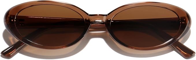 Oval Sunglasses for Women Men Fashion Small 90s Style Sun Glasses UV400