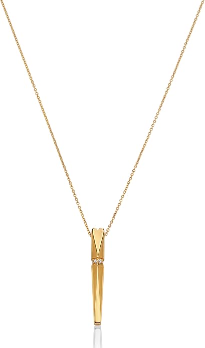 OAK & LUNA - Personalized Pillar Bar Necklace with Diamond Options - Custom Inscription Engraved Pendant - Up to 4 Names - Jewelry Gift for Women, Her, Mother For Mother's Day, Christmas