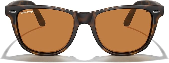 MERRY'S Classic Square Shape Polarized Sunglasses for Womens Mens Retro Designer UV400 Sun Glasses S6140