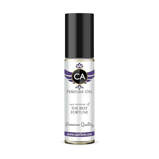 CA Perfume Impression of The Best Fortune for Women Fragrance Oil Amber Floral Scent Long Lasting Perfumes for Women Travel Size TSA Ready Mini Parfum Body Oil Roll-on 0.33 Fl Oz 10ml