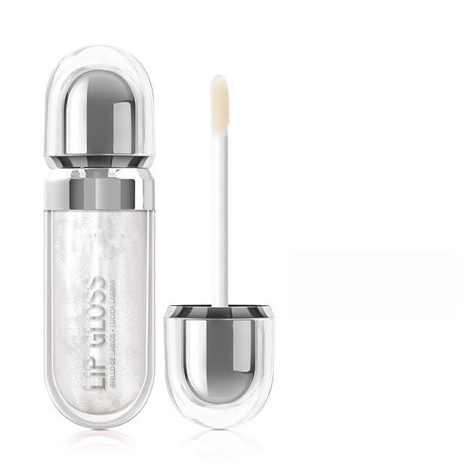 Pearlescent Long-Lasting Waterproof Liquid Lipstick, Mirror-Finish Shimmer Lip Gloss, Non-Sticky Formula (#01)