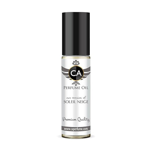 CA Perfume Impression of Soleil Neige Unisex Fragrance Oil Amber Floral Scent Long Lasting Perfumes for Women & Men Travel Size TSA Ready Mini Parfum Body Oil Roll-on 0.33 Fl Oz 10ml