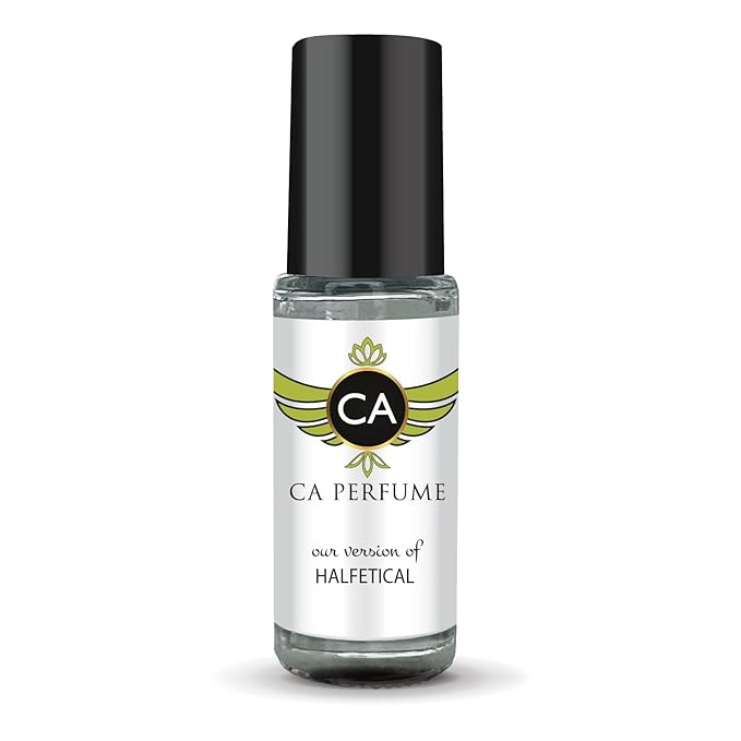CA Perfume Impression of Halfetical Unisex Perfume Oil Amber Woody Scent Long Lasting Fragrance for Women and Men Travel Size Mini Perfume Sample TSA Ready Body Oil Roll-on 0.14 Fl Oz 4ml