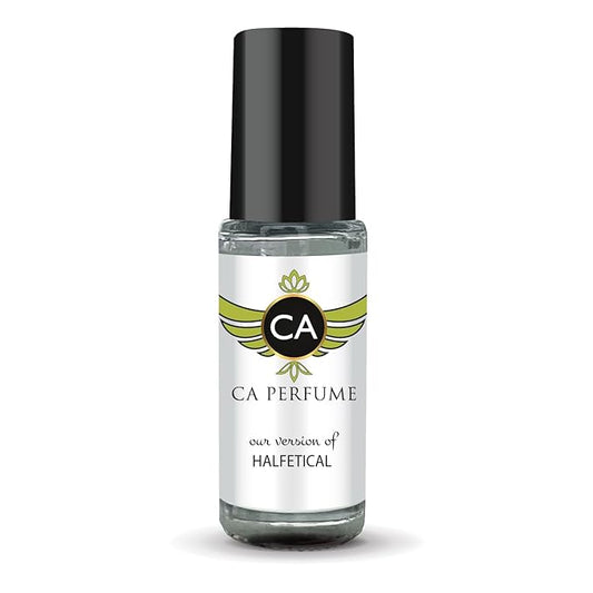 CA Perfume Impression of Halfetical Unisex Perfume Oil Amber Woody Scent Long Lasting Fragrance for Women and Men Travel Size Mini Perfume Sample TSA Ready Body Oil Roll-on 0.14 Fl Oz 4ml