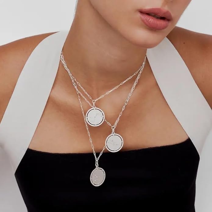 OAK & LUNA - Personalized Engraved Constellation Necklace with Diamond - Designer Gift for Her, Women, Mom - Custom Dainty Jewelry for Christmas, Mother's Day, Birthday
