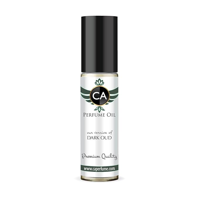 CA Perfume Originals Dark Oud for Men Fragrance Oil Woody Scent Long Lasting Cologne for Men Travel Size TSA Ready Mini Parfum Body Oil Roll-on 0.33 Fl Oz 10ml