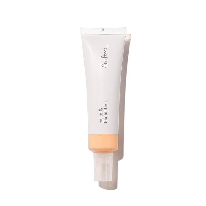Ere Perez - Natural Oat Milk Liquid Foundation | Breathable, Buildable, Med-Full Coverage | Peach Extract, Vitamin E | Vegan, Cruelty-Free, Clean Beauty (Honey | light neutral cool, 1 fl oz | 30 ml)