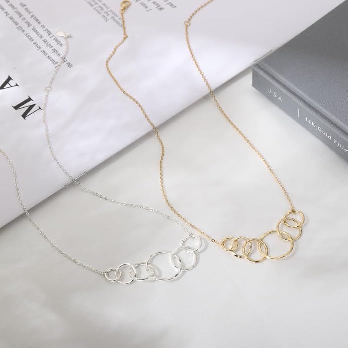 HOPE LOVE SHINE Mom Gift from Daughter - Sentimental, Meaningful Mother and Daughter Necklace, Jewelry, 14k Gold Plated Sterling Silver