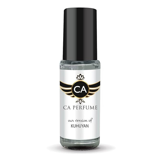 CA Perfume Impression of Kuhuyan Unisex Fragrance Oil Leather Scent Long Lasting Perfumes for Women & Men Travel Size TSA Ready Mini Parfum Body Oil Roll-on 0.14 Fl Oz 4ml
