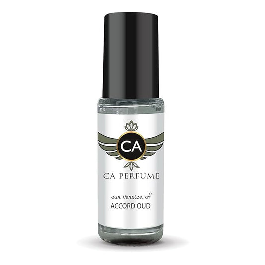 CA Perfume Impression of Accord Oud Unisex Perfume Oil Amber Spicy Scent Long Lasting Fragrance for Women and Men Travel Size Mini Perfume Sample TSA Ready Body Oil Roll-on 0.14 Fl Oz 4ml