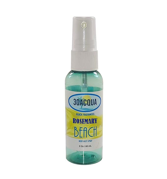 Beach Fragrance Mist with Aquatic Perfume Notes and Fresh Scent Accords; 2oz Spray Bottle (Rosemary Beach)