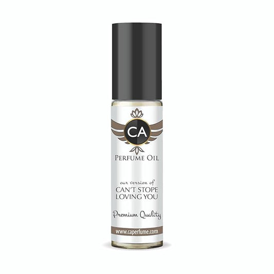 CA Perfume Impression of Can't Stope Loving You for Women Fragrance Oil Amber Vanilla Scent Long Lasting Perfumes for Women Travel Size TSA Ready Mini Parfum Body Oil Roll-on 0.33 Fl Oz 10ml