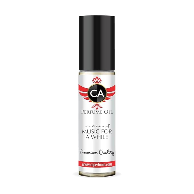 CA Perfume Impression of Music For A While Unisex Fragrance Oil Aromatic Fougere Scent Long Lasting Perfumes for Women & Men Travel Size TSA Ready Mini Parfum Body Oil Roll-on 0.33 Fl Oz 10ml