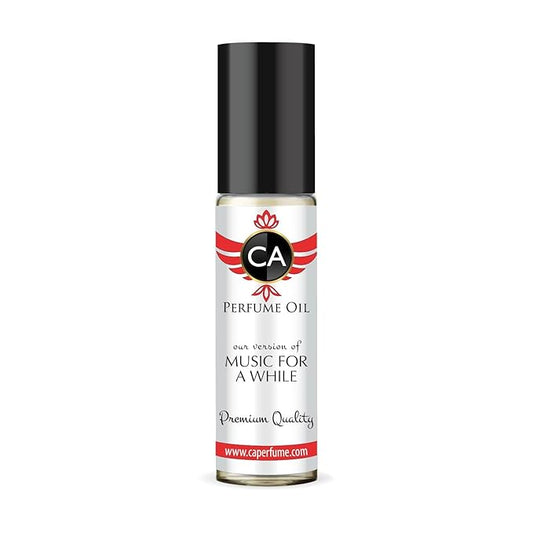 CA Perfume Impression of Music For A While Unisex Fragrance Oil Aromatic Fougere Scent Long Lasting Perfumes for Women & Men Travel Size TSA Ready Mini Parfum Body Oil Roll-on 0.33 Fl Oz 10ml