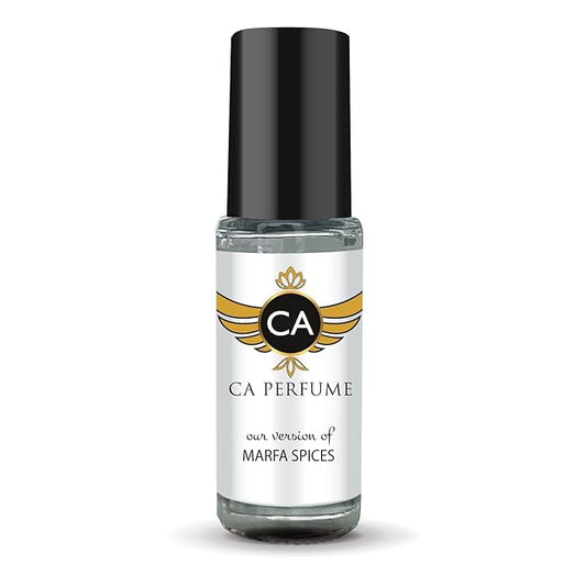 CA Perfume Impression of Marfa Spices Unisex Fragrance Oil Amber Floral Scent Long Lasting Perfumes for Women & Men Travel Size TSA Ready Mini Parfum Body Oil Roll-on 0.14 Fl Oz 4ml