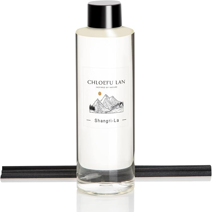 Chloefu LAN Harmony Garden Scented Oil Diffuser Refill 6.76 fl oz Natural Scented Oil - Best for Aromatherapy, SPA and Home, 0% Alcohol, Unique Blend to Promote Sleep & Relieve Stress